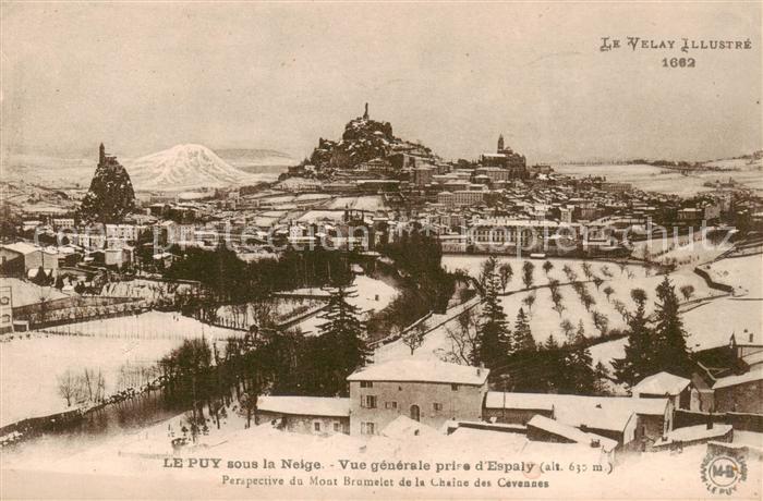 Le Puy  en-Velay 43 Haute-Loire Vue generale prise d Espaly
