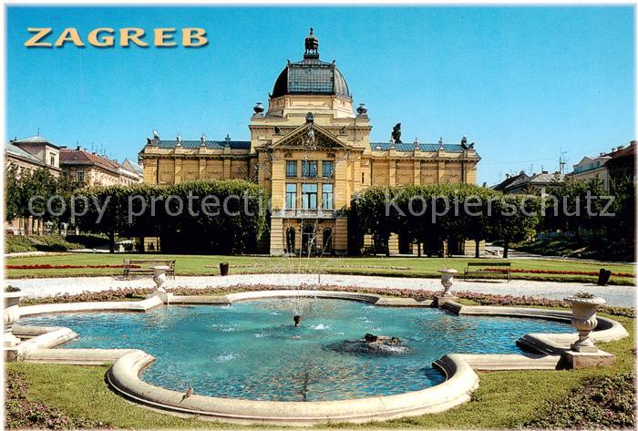 Zagreb Agram Croatia Schloss Brunnen