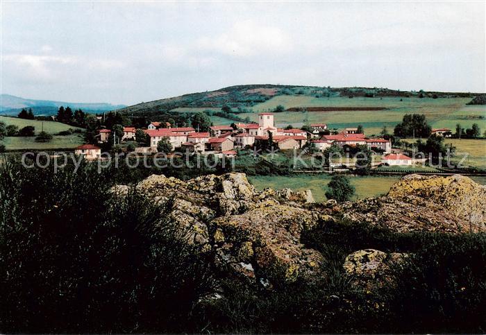 Cherier 42 Loire Le vieux Bourg Vue generale Eglise clas