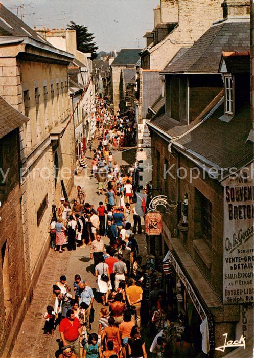 Concarneau 29 Finistere La rue Vauban de la ville close