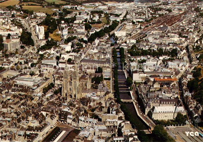 Quimper 29 Finistere Le centre ville la cathedrale St Corent