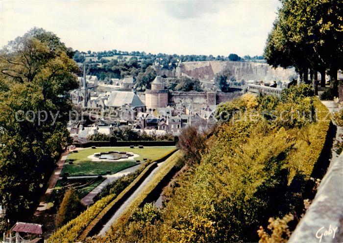 Fougeres 35 Vue generale prise du Jardin Public