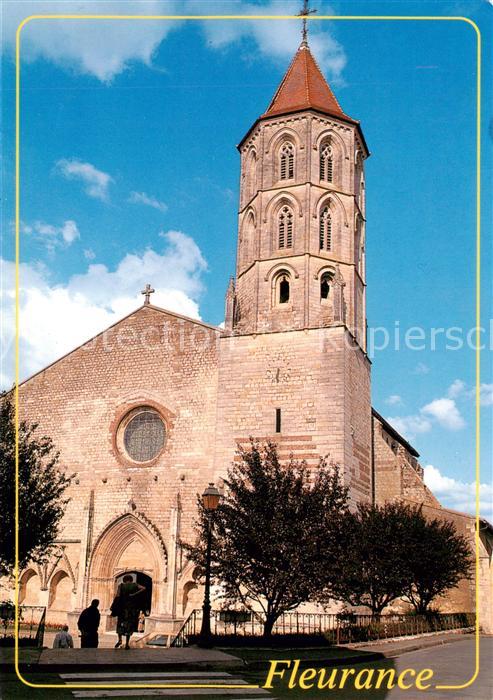 Fleurance 32 Gers Place de la Halle Eglise gothique St La