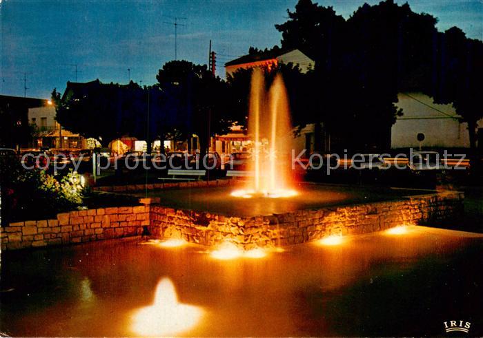 Saint-Palais-sur-Mer 17 Le jet d’eau de nuit