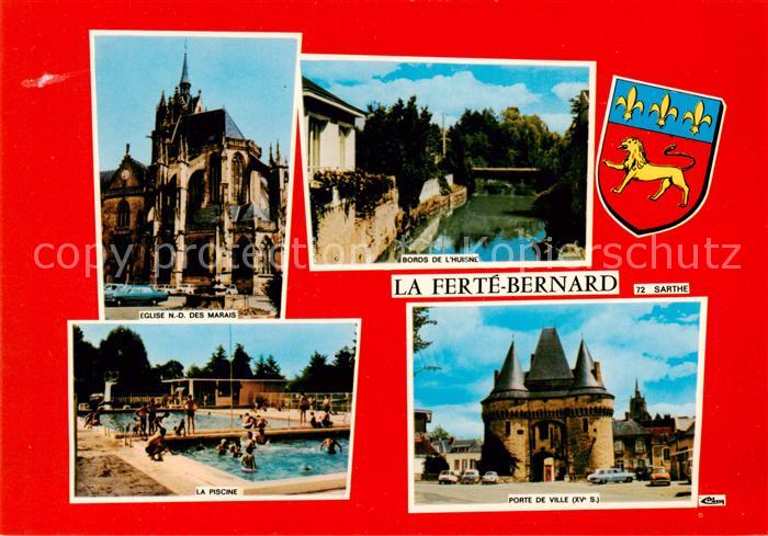 La Ferte-Bernard Eglise ND des Marais Boros de l’Huisne Sarthe la Piscine Porte