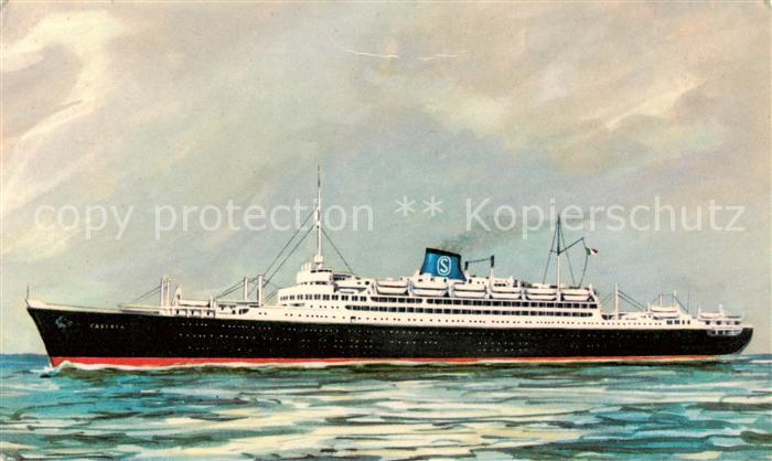 Grimaldi Calabria IT Dampfer U.K WEST INDIES Litho