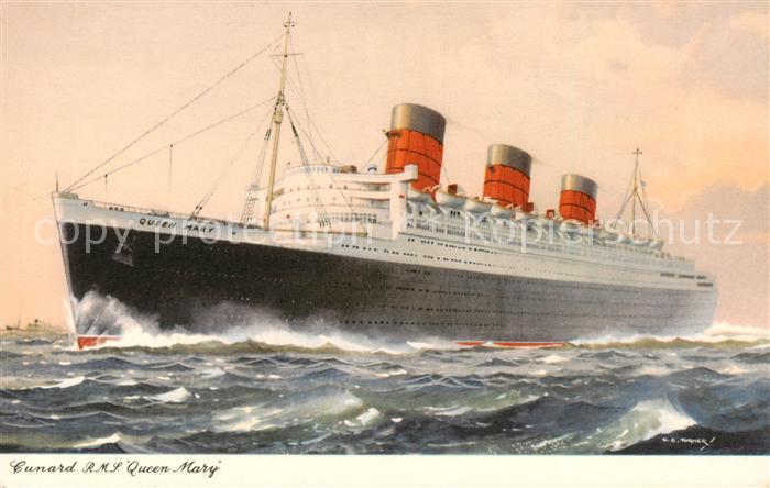 Schiffe Oceanliner Lunard R.M.L Queen Mary