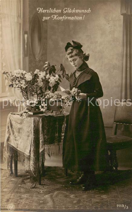 Foto NPG Nr. 7113/3 Glueckwunsch zur Konfirmation