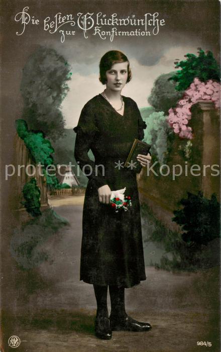 Foto NPG Nr. 984/5 Die Glueckwuenche zur Konfirmation