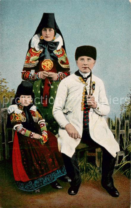 Schaumburg-Lippe Volkstrachten Litho