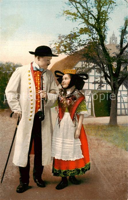 Schaumburg-Lippe Landestrachten Litho