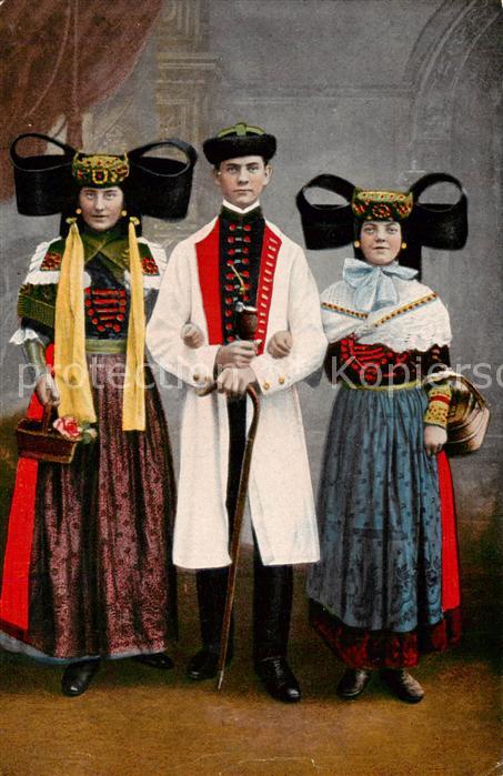 Schaumburg-Lippe Volkstrachten Bueckenburg Litho