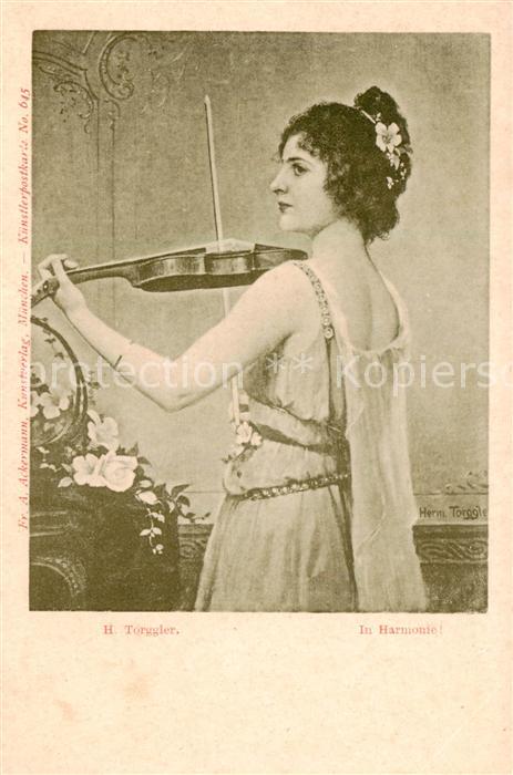 Kuenstlerkarte No.645  Fr. Ackermann Harmonie