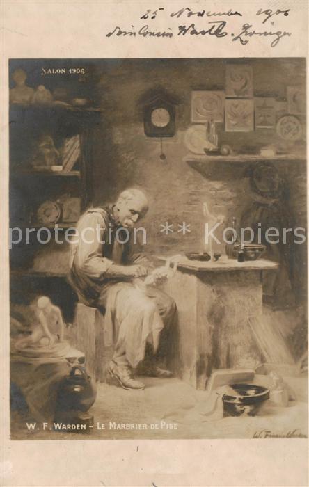 Verlag Salon de 1906 Nr. W F Warden Le Marbier de Pise