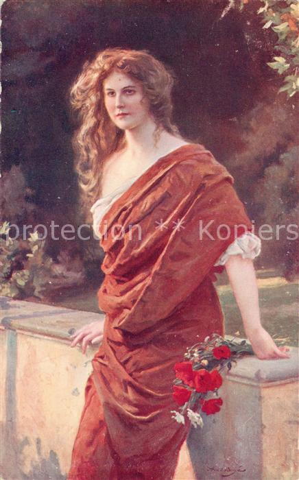 Foto Salon de 1912 Nr. Junge Frau Litho