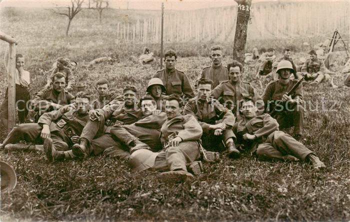 Militaria Schweiz Soldaten Gruppenfoto