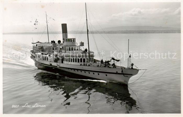 Dampfer Seitenrad Lac Leman