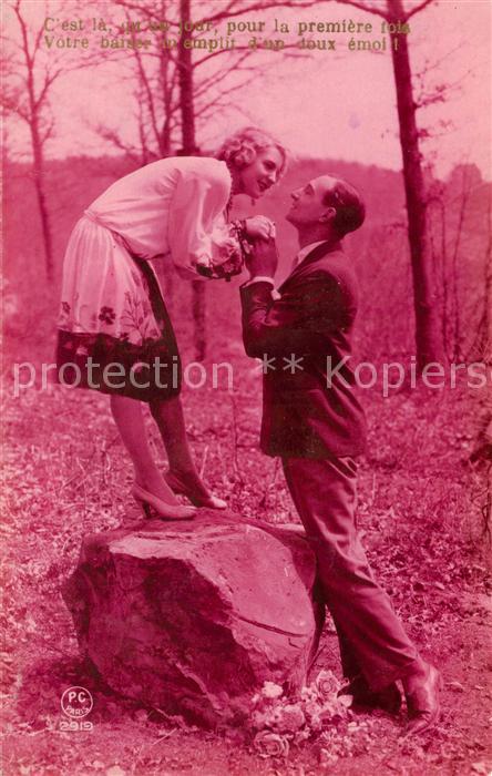 Foto PC Paris Nr. Nr. 2919 Liebespaar Wald