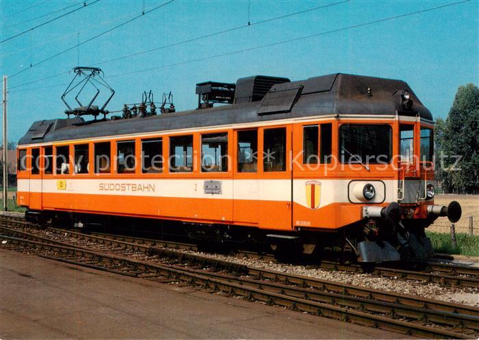 Eisenbahn Railway Chemin de Fer schweizer SOB Elecktrischer Triebwagen ABe 4/4 1