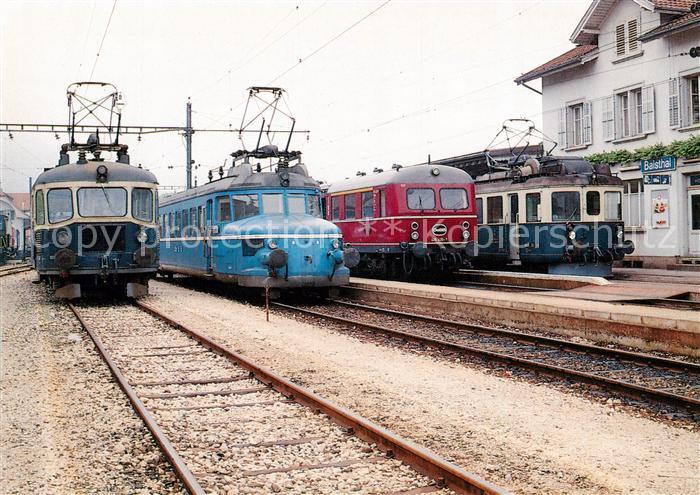 Eisenbahn Railway Chemin de Fer Triebwagen Parade Oensingen Balsthal Bahn OeBB B