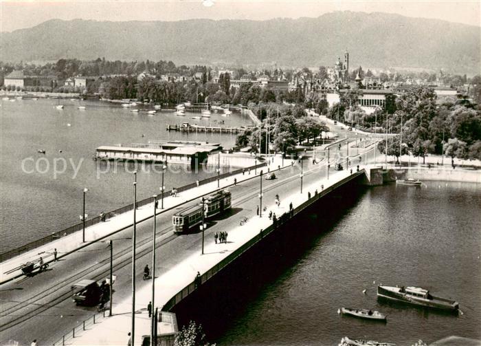Strassenbahn Tramway-- Zuerich Quabruecke Buerkliplatz