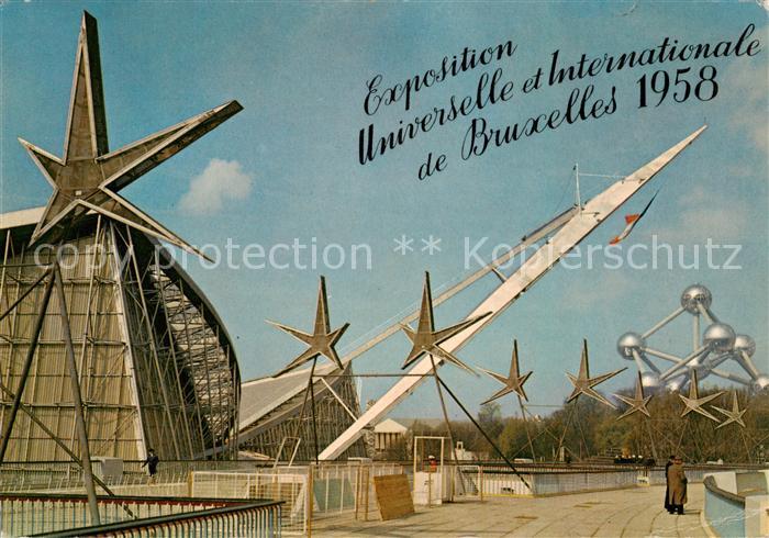 Exposition Universelle Bruxelles 1958 Laufbruecke franzoesische Pavillon