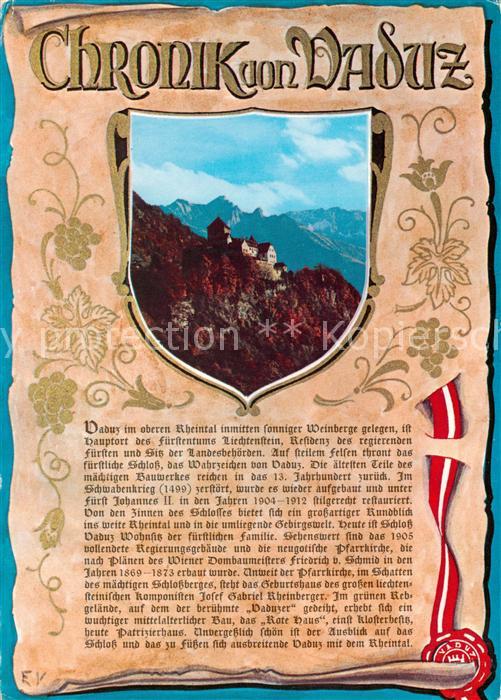 Chronik-AK Vadus Liechtenstein