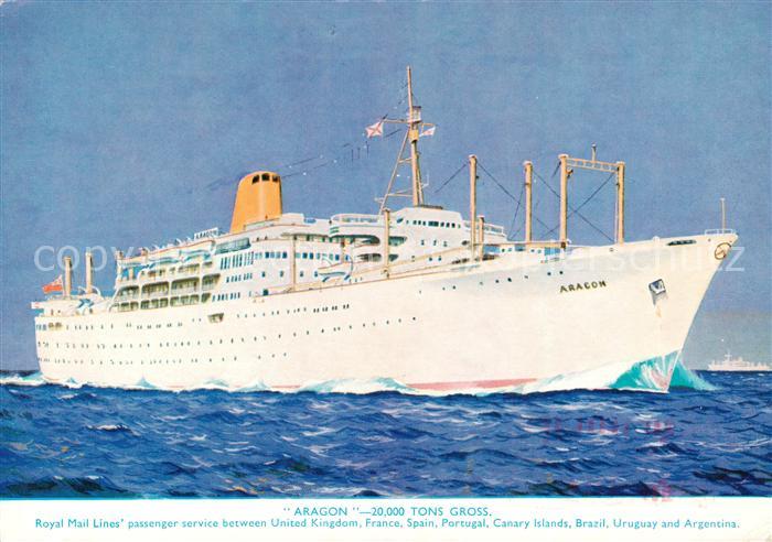 Dampfer Oceanliner Royal Mail Lines ARAGON