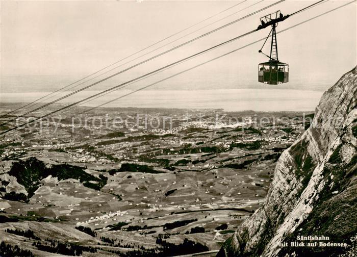 Seilbahn Cable-Car Telepherique Saentisbahn Bodensee