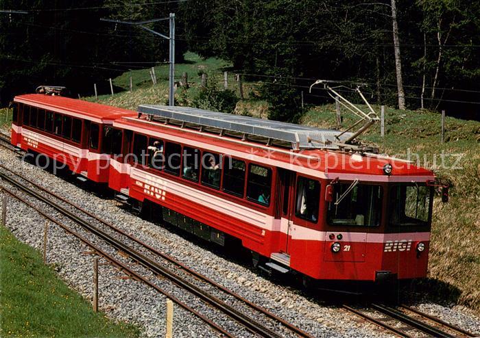 Eisenbahn Railway Chemin de Fer Vitznau Rigi Bahn VRB Zahnradtriebwagen Bhe 4/4