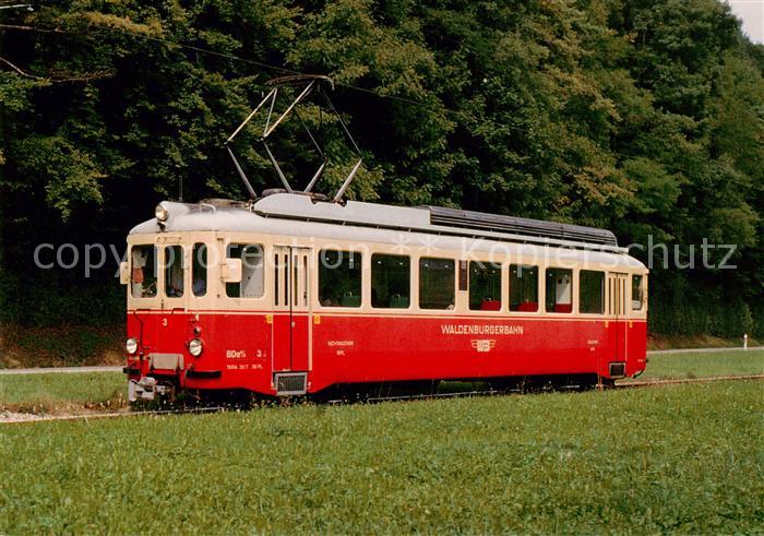 Eisenbahn Railway Chemin de Fer Personen Gepaecktribwagen BDe 4/4 3 Waldenburger