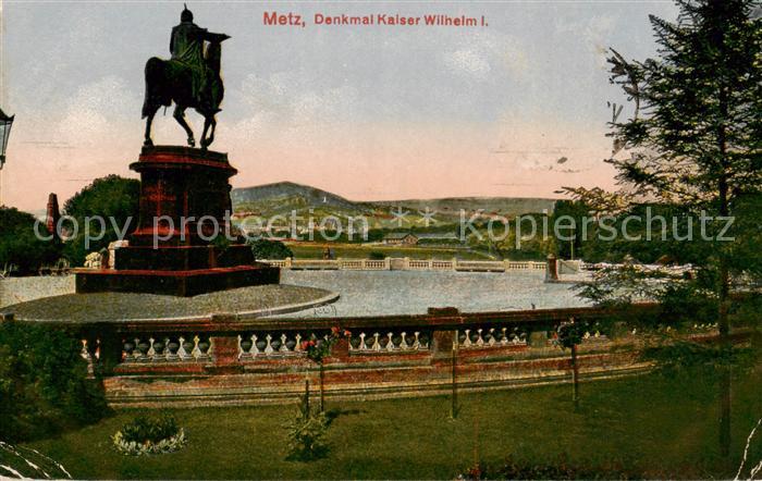 Metz  57 Moselle Denkmal Kaiser Wilhelm I