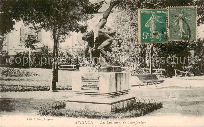 Avignon 84 Vaucluse Les Lutteurs de Charpentier