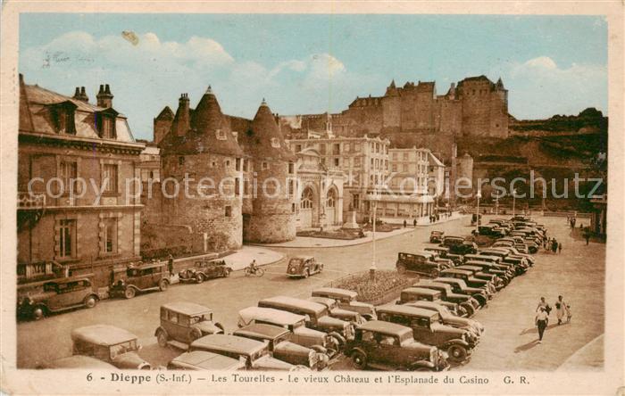 Dieppe 76 Les Tourelles Le vieux Chateau et l’Esplanade du Casino