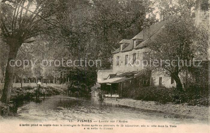 Fismes 51 Lavoir sur l'Ardre