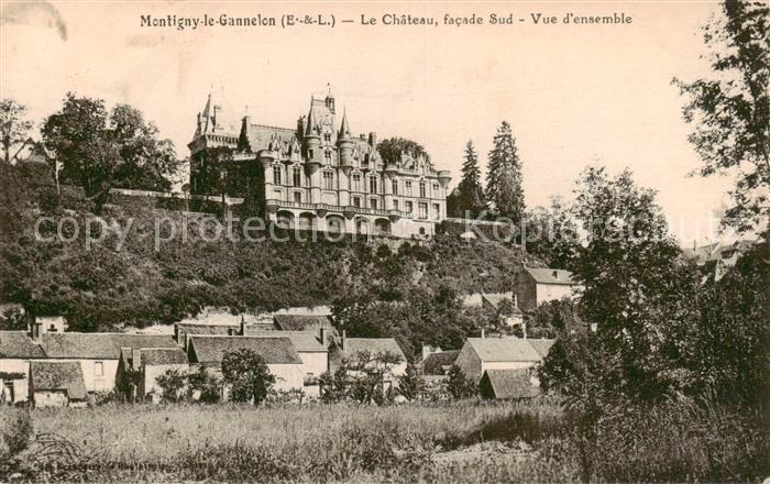 Montigny-le-Gannelon Le Chateau facade Sud Vue d_ensemble