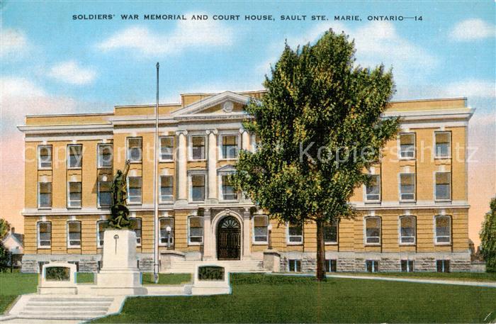 Sault Ste. Marie Soldiers War Memorial and Court House