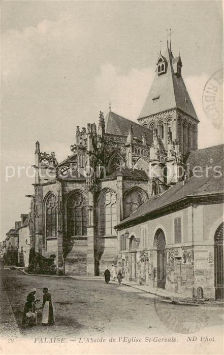 Falaise  14 Calvados Abside de l’Eglise St Gervais