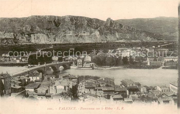Valence 26 Panorama sur le Rhone