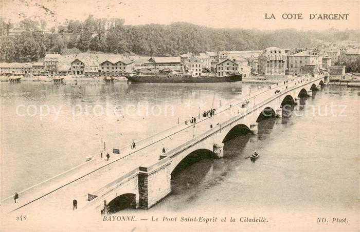 Bayonne 64 Le Pont Saint Esprit et la Citadelle