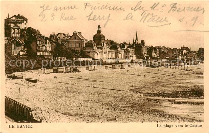 Le Havre La plage vers le Casino