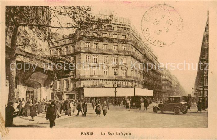 Paris 75 La Rue Lafayette
