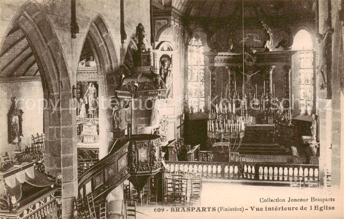 Brasparts Vue interieure de l'Eglise