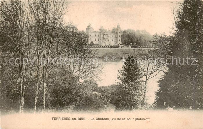 Ferrieres-en-Brie 77 Le Chateau vu de la Tour Malakoff