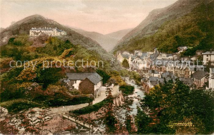 Lynmouth UK Panorama