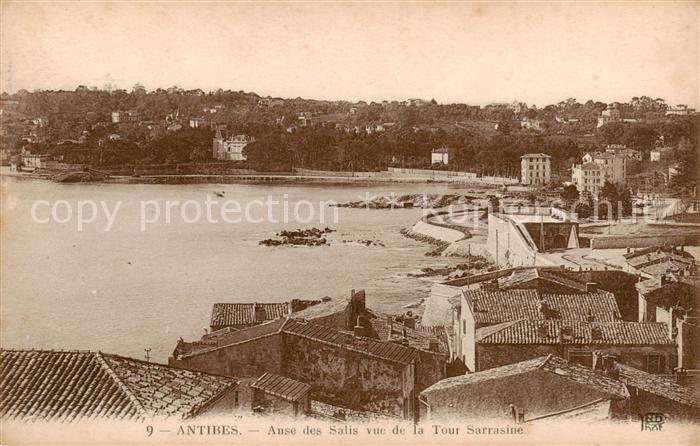 Antibes 06 Alpes Maritimes Anse des Salis vue de la Tour Sarrasine