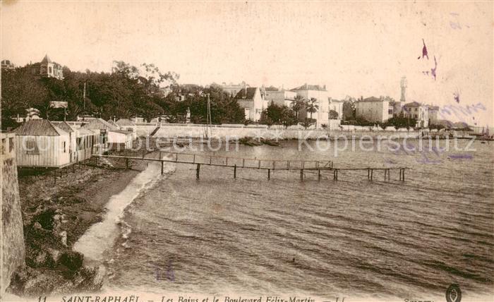 Saint-Raphael 83 Var Les Bains et le Boulevard Felix Martin