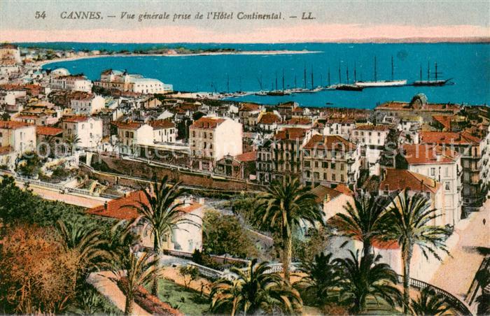 Cannes 06 Vue generale prise de l’Hotel Continent