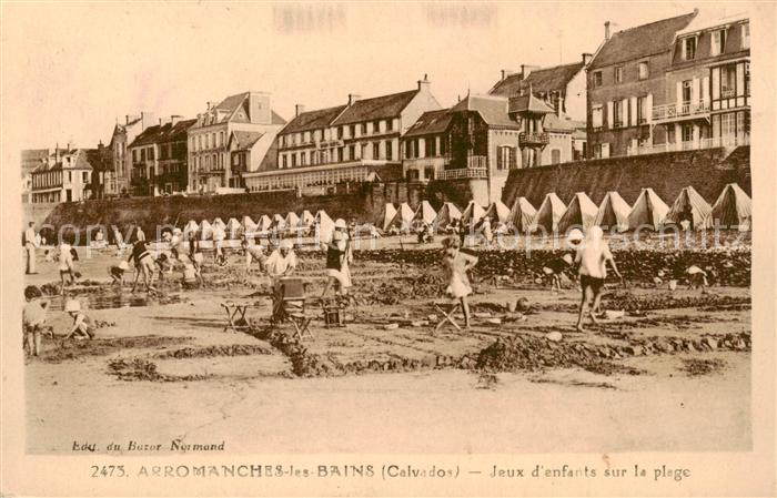 Arromanches-les-Bains 14 Calvados Jeux d’enfants sur la plage