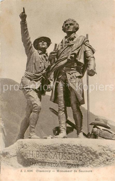 Chamonix 74 Haute-Savoie Monument de Saussure